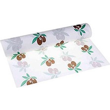 Alsepeteavm  Roll-Up Rulo Kağıt Masa Örtüsü Zeytin Desenli 100 x 150CM 16 Yaprak