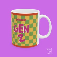 Retro Seviyoruz Çünkü Eski Şeyler Vibe Yazılı Z Kuşağı Temalı Esprili Hediyelik Porselen Kahve Kupası