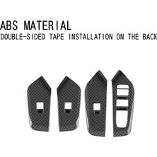 Oasis Oasis Karbon Fiber Pencere Camı Kaldırma Düğmesi Anahtarı Kapağı Döşemesi (Yurt Dışından)