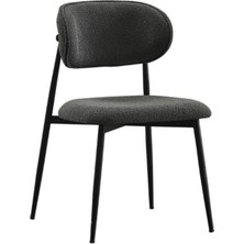 Gazzini Furniture Polo Sandalye, Siyah Metal