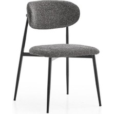 Gazzini Furniture Polo Sandalye, Siyah Metal