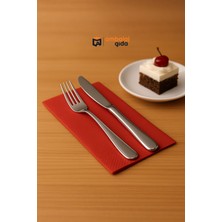 Azdavay Kağıt Kırmızı Renkli 33X33 Garson Katlı Peçete 100 Adet Restorant Cafe Servis Davet Sunum Yemek