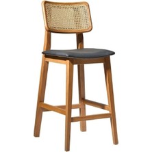 Gazzini Furniture Zeus Hazeranlı Iskandinav Bar Sandalyesi
