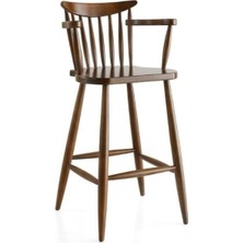 Gazzini Furniture Hudson Ahşap Bar Sandalyesi