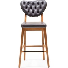 Gazzini Furniture Olivya Ahşap Bar Sandalyesi