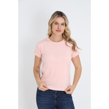 Nefes Alabilen %100 Pamuk Bisiklet Yaka Regular Fit Normal Kesim Baskısız Basic Tişört