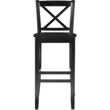 Gazzini Furniture Alaçatı Ahşap Bar Sandalyesi