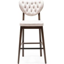 Gazzini Furniture Olivya Ahşap Bar Sandalyesi