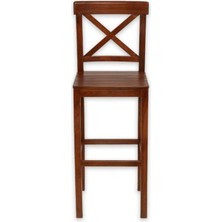 Gazzini Furniture Alaçatı Ahşap Bar Sandalyesi