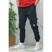 Full Likralı Rahat Erkek Kargo Cepli Pantolon (Dar Kalıp)