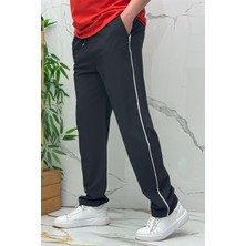 Erkek Yanları Biyeli Full Likralı Baggy Pantolon