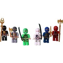 Cadı Toys Samuray Ninja Oyuncak Figür Seti – 6'lı Aksiyon Figürü ve Silah Seti – Koleksiyon ve Oyun Seti