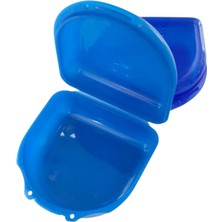Polywax Diş Protez Kutusu - Diş Saklama  -Kabı  Küçük Boy  -(Mavi)  ( 2 Adet )