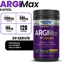 Bigjoy Sports Argimax Taurine Zma ginseng Trİbulus Cinko L-Arginin Ginkgo 120 Tablet