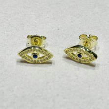 Masaliko Bendo 10 Göz Gümüş Küpe MS3680, 925 Ayar Gümüş, Altın Kaplama