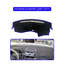 Hyundai Elantra 2007-2011TORPİDO Koruma Halısı Mavi Kenar