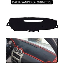 Dacıa Sandero 2010-2015TORPİDO Koruma Halısı Siyah Kenar