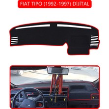 Fıat Tıpo 1992-1997 Modellerine Uygun Dijitaltorpido Koruma Halısı Kırmızı Kenar