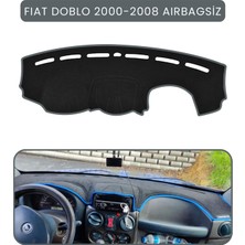 Fıat Doblo 2000-2008 Modellerine Uygun Aırbagsıztorpido Koruma Halısı Gri Kenar
