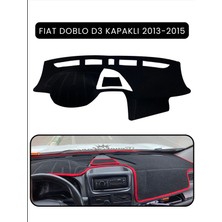 Fıat Doblo D3 Kapaklı 2013-15 Modellerine Uyguntorpido Koruma Halısı Siyah Kenar