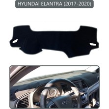 Hyundai Elantra 2017-2020TORPİDO Koruma Halısı Gri Kenar