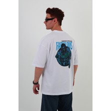 Fabulous-Oversize Tişört | Sırt Baskılı – Minimal Göğüs Desenli Unisex Tshirt