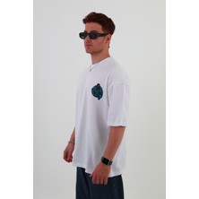 Fabulous-Oversize Tişört | Sırt Baskılı – Minimal Göğüs Desenli Unisex Tshirt
