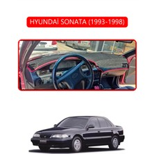Hyundai Sonata 1993-1998TORPİDO Koruma Halısı Kırmızı Kenar