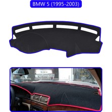Bmw 5 1995-2003TORPİDO Koruma Halısı Mavi Kenar