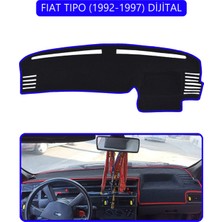 Fıat Tıpo 1992-1997 Modellerine Uygun Dijitaltorpido Koruma Halısı Mavi Kenar