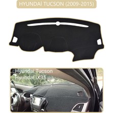 Hyundai Tucson 2009-2015TORPİDO Koruma Halısı Bej Kenar