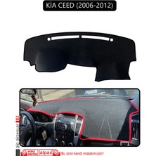 Kia Ceed 2006-2012TORPİDO Koruma Halısı Siyah Kenar