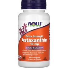 Now Foods Astaxanthin Extra Strength 10 mg 60 Softgels