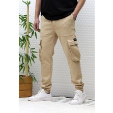 Erkek Gabardin Kumaş Kargo Pantolon