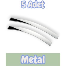 Şahin Yay Alüminyum Metal Lüks Modern Mobilya Çekmece Mutfak Dolabı Kulpu Krom (5 Adet)