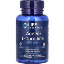 Life Extension Acetyl-L-Carnitine 500 mg 100 Vegetarian Capsules