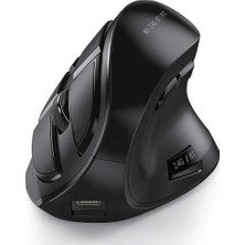Teknofaji Kablosuz Dikey Şarj Edilebilir Bluetooth 2.4g Sessiz Mouse Ergonomik Sağ El 9 Adet Buton