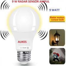 Aukes 9W Radar Sensörlü Led Ampul