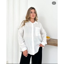 Cottoncity Beyaz Muslin Gömlek