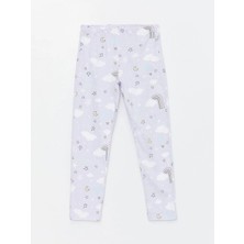 Lcw Kids Lila Gömlek Yaka Desenli Uzun Kollu Kız Çocuk Pijama Takımı