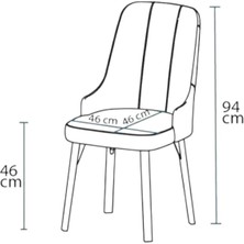 Kaktüs Avm Still Beyaz Sunta 70X110 Sabit Mutfak Masası Takımı Beyaz Metal Ayak 4 Krem Sandalye