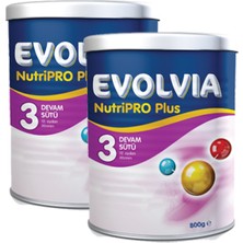 Evolvia NutriPRO Plus 3 Sıvı Devam Sütü 800 gr x 2 Bebek Maması Sütlü İçerik