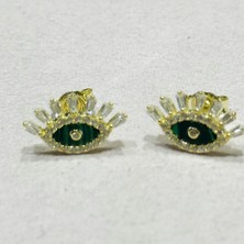 Masaliko Bendo 7 Göz Gümüş Küpe MS3677, 925 Ayar Gümüş, Altın Kaplama