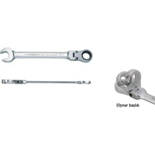 Proxxon 23058 Mafsallı Cırcırlı Kombine Anahtar 21MM