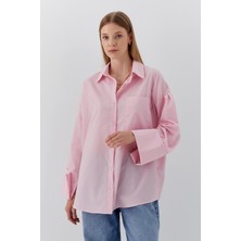 Manşetli Gömlek Pembe