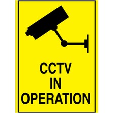 Cctv In Operation Uyarı Tabelası - 35X50 Alüminyum Kompozit Panel - Il7