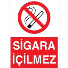 Sigara Içilmez Uyarı Tabelası - 20X30 Alüminyum Kompozit Panel - SİG34