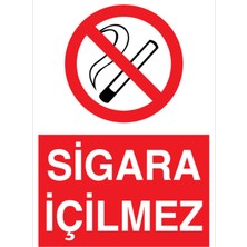 Sigara Içilmez Uyarı Tabelası - 70X100 Alüminyum Kompozit Panel - SİG34