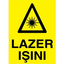 Lazer Işını Uyarı Tabelası - 70X100 Alüminyum Kompozit Panel - Rlı7