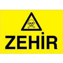 1Beyaz Reklam Zhir Uyarı Tabelası - 70x100 Alüminyum Kompozit Panel - ZM6